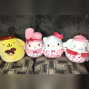 Set of 4 hello Kitty and friends squishmallow's